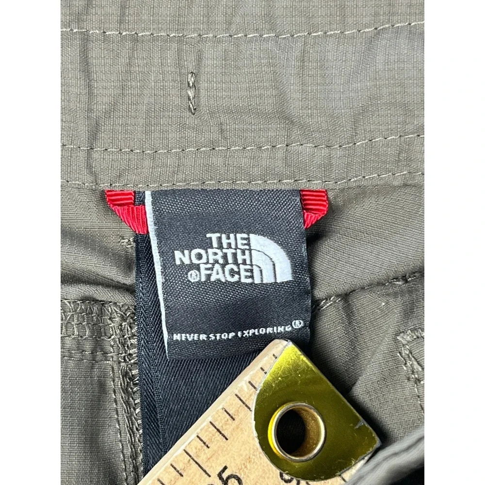 The North Face Tekware Mens Hiking Shorts Khaki Tan Drawstring Size 35 APRF